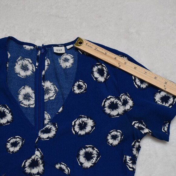 GAP Floral Babydoll Dress Sz 8 Retro 90s Cottagecore Prairie Boho Sundress Party - Picture 14 of 16